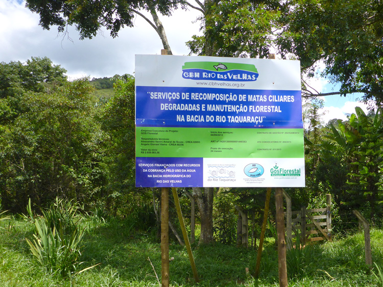Placa Projeto Taquaraçu