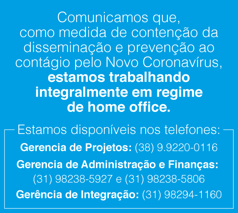 Equipe da Agência Peixe Vivo está trabalhando integralmente em regime de home  office : Agência Peixe Vivo : Agência de Bacia Hidrográfica